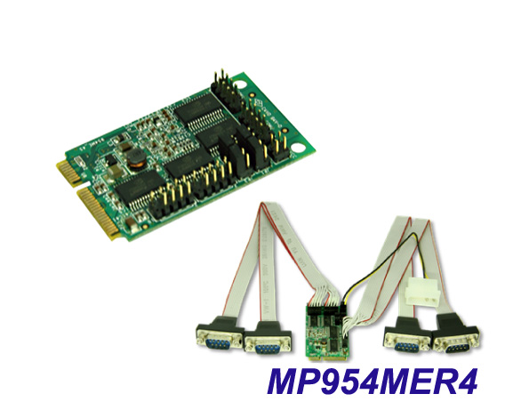 Мультипортовая плата 4*RS-232 mini PCIe
